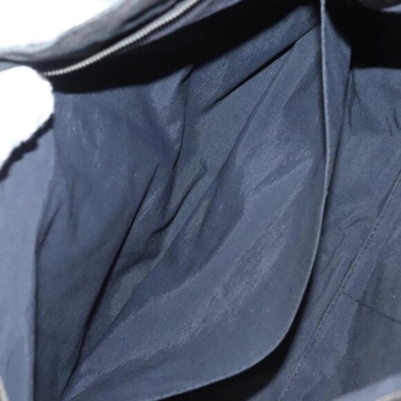 HERMES Fourre Tout Clutch Bag Canvas Black Auth ti3076 - Picture 7 of 16